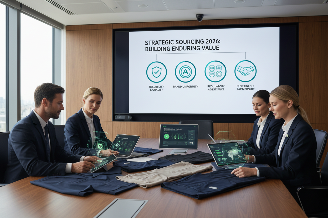 uniform supplier australia customer meeting