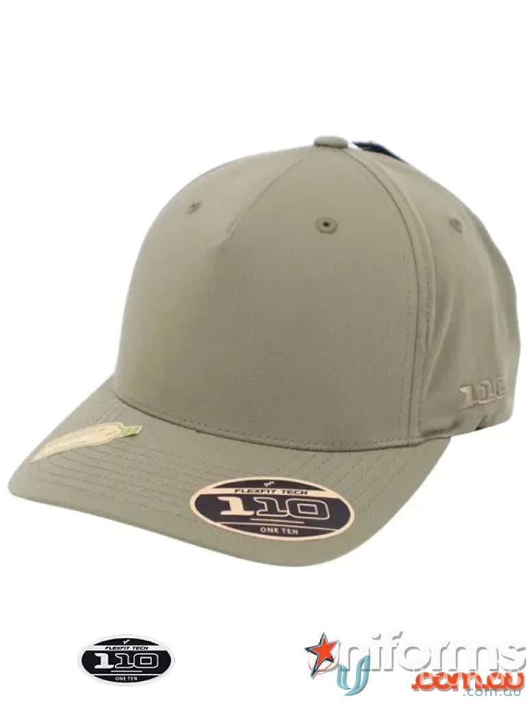 Khaki baseball cap from 110AR Recycled Cap collection, eco-friendly recycled cap