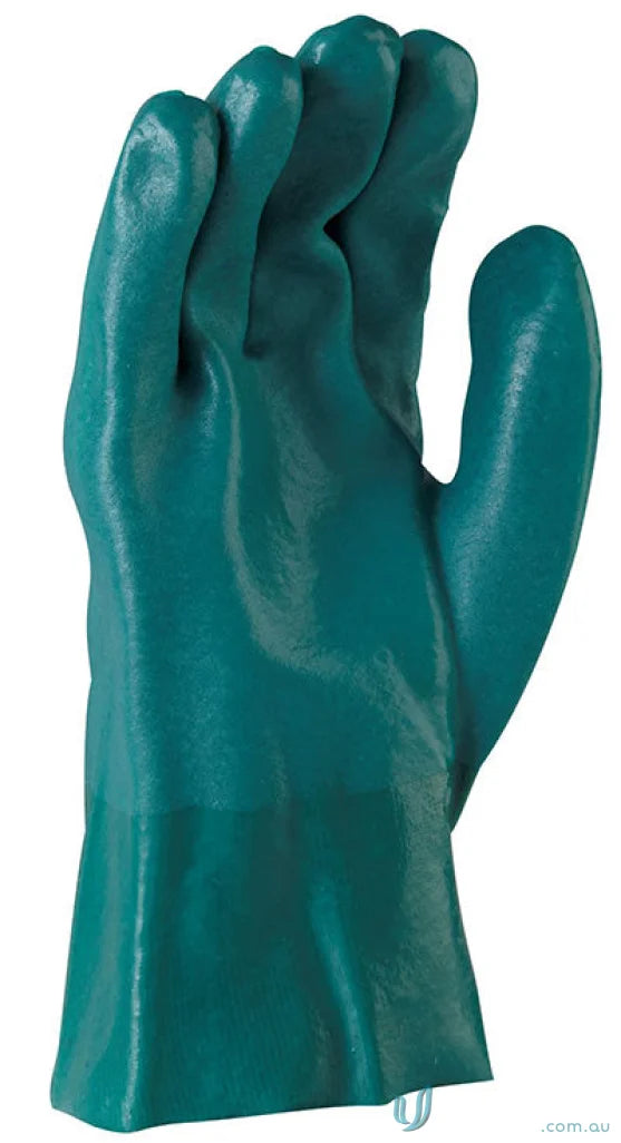 Green waterproof PVC gauntlet from 12pk Double Dipped PVC Gauntlet collection