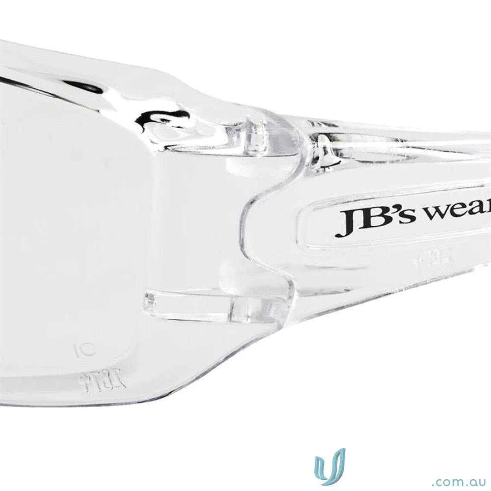 Clear safety glasses with durable lens for workwear and uniforms in the 12pk Power Spec