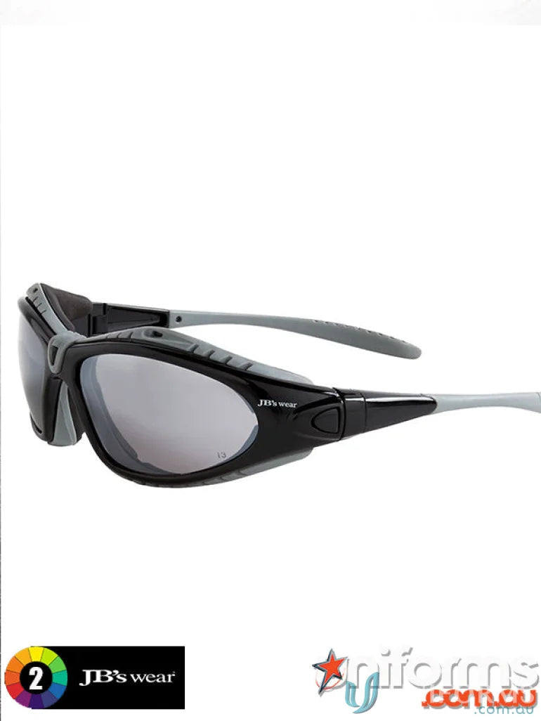 Black and gray safety glasses with anti fog temple arms for Prosseal Spec 12pk