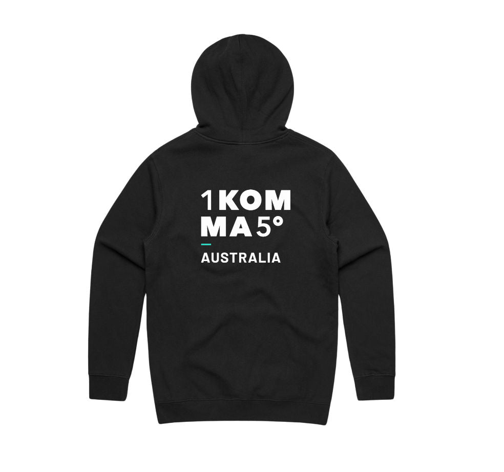 Premium Black Hoodie with Purple or White Logo – Regular Fit, Heavyweight 350 gsm