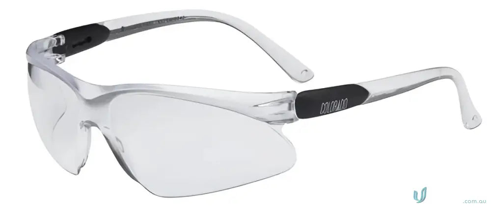Clear lenses safety glasses in workwear for protection and clear vision on the job