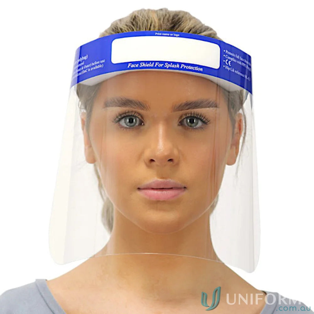 Clear face shield for face free protection, perfect with uniforms from Maxisafe