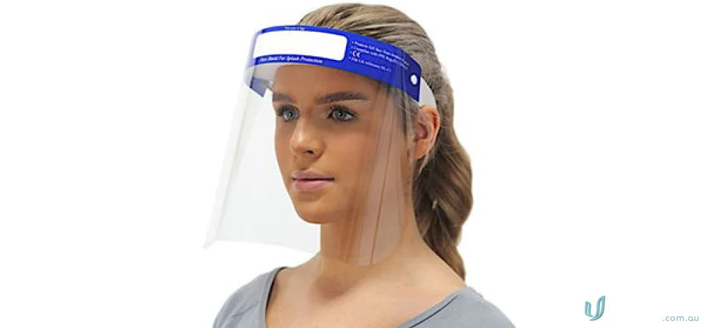 Disposable Clear Face Shield for face protection, perfect for uniforms and face free safety