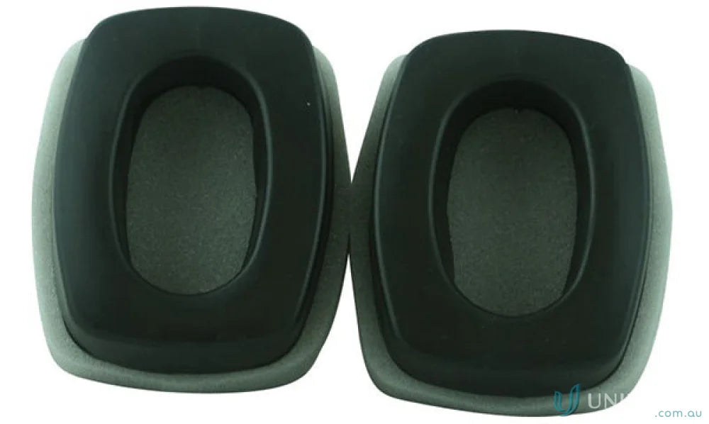 Black headphone earcups from Maxisafe Earmuff Hygiene Kit for workwear and uniforms