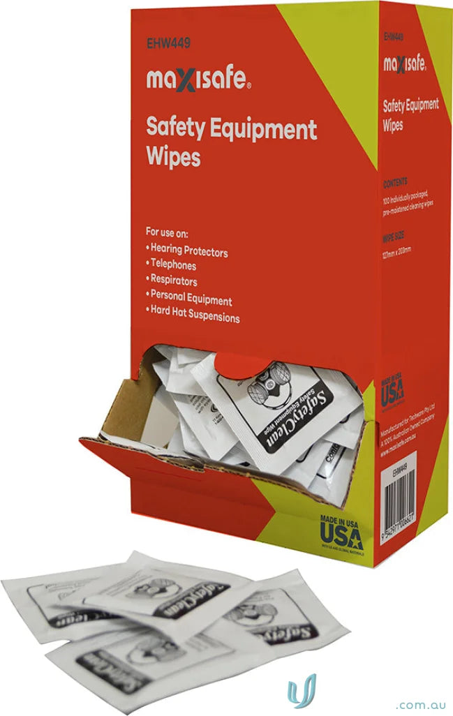Box of Maxisafe Hygiene Wipes for uniforms and workwear cleaning