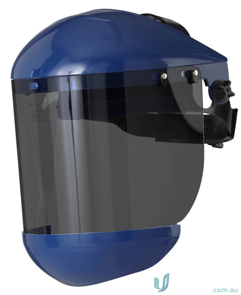 Blue face shield from 1pk Maxisafe Professional Shade 3 for workwear and uniforms