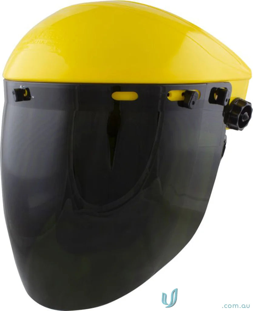 Yellow and black face shield for extra high impact protection in Maxisafe Shade #5