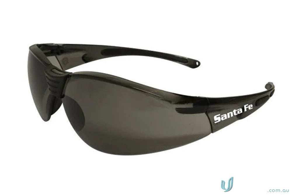 Dark gray safety glasses with smoke lenses for medium impact workwear and uniforms