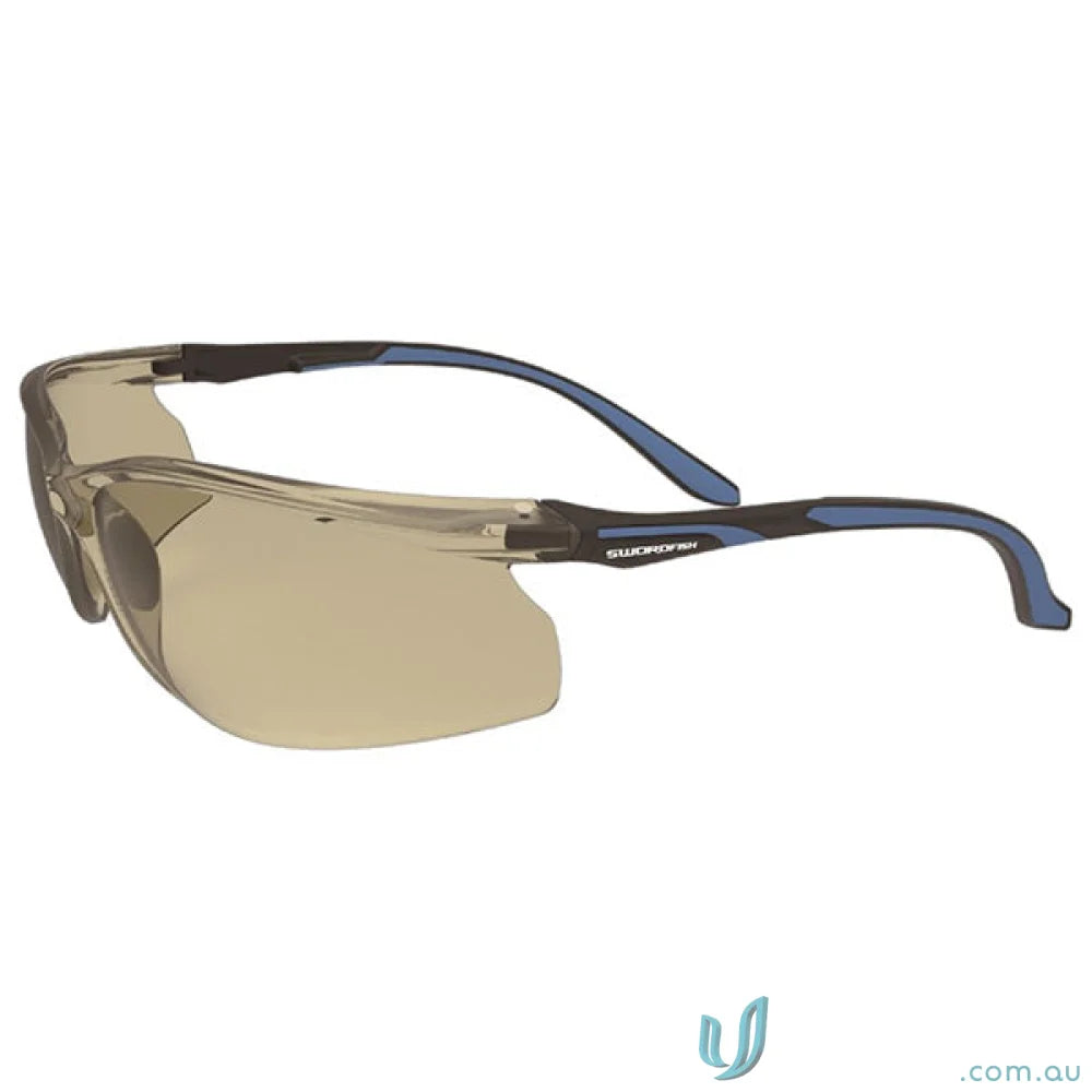 Protective eyewear with amber lens perfect for workwear and uniforms in tough jobs