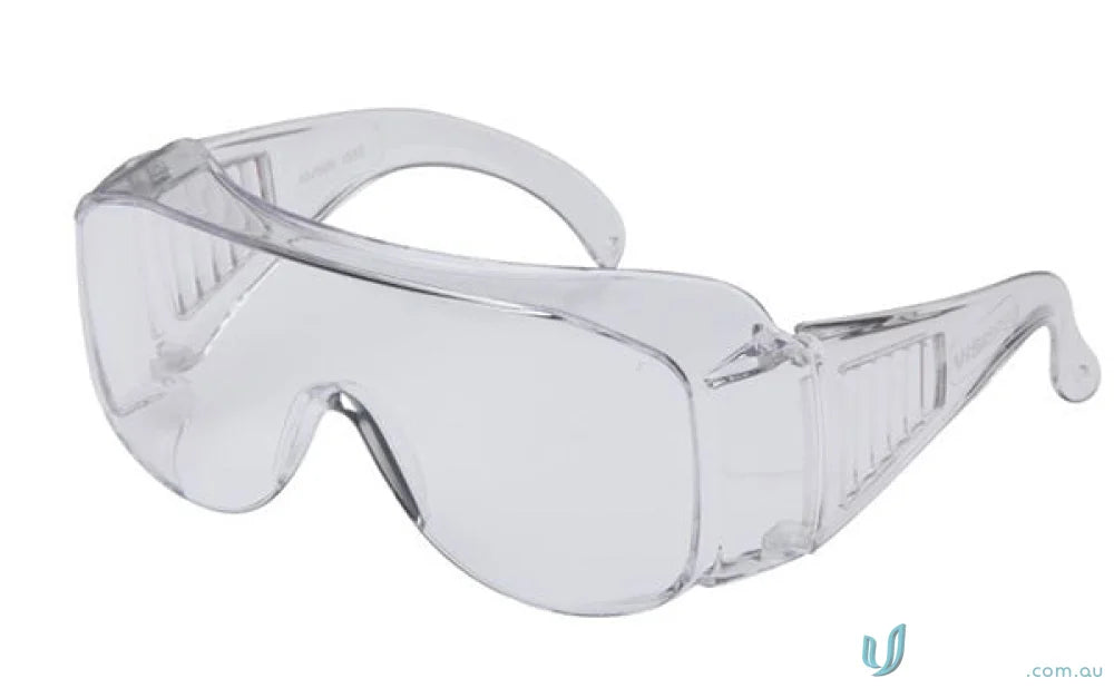 Clear plastic safety glasses for site visitors and workwear from 1pk.VISISPEC Safety Glasses