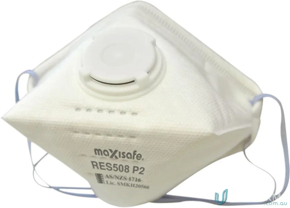 3pk P2 Flat Fold Respirator with Valve for workwear and uniforms protection