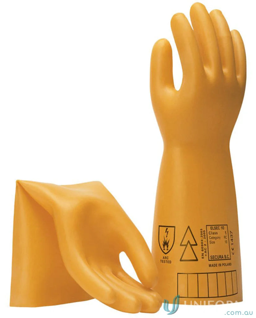 Yellow electrical safety gloves from Maxisafe Electrical for insulating protection