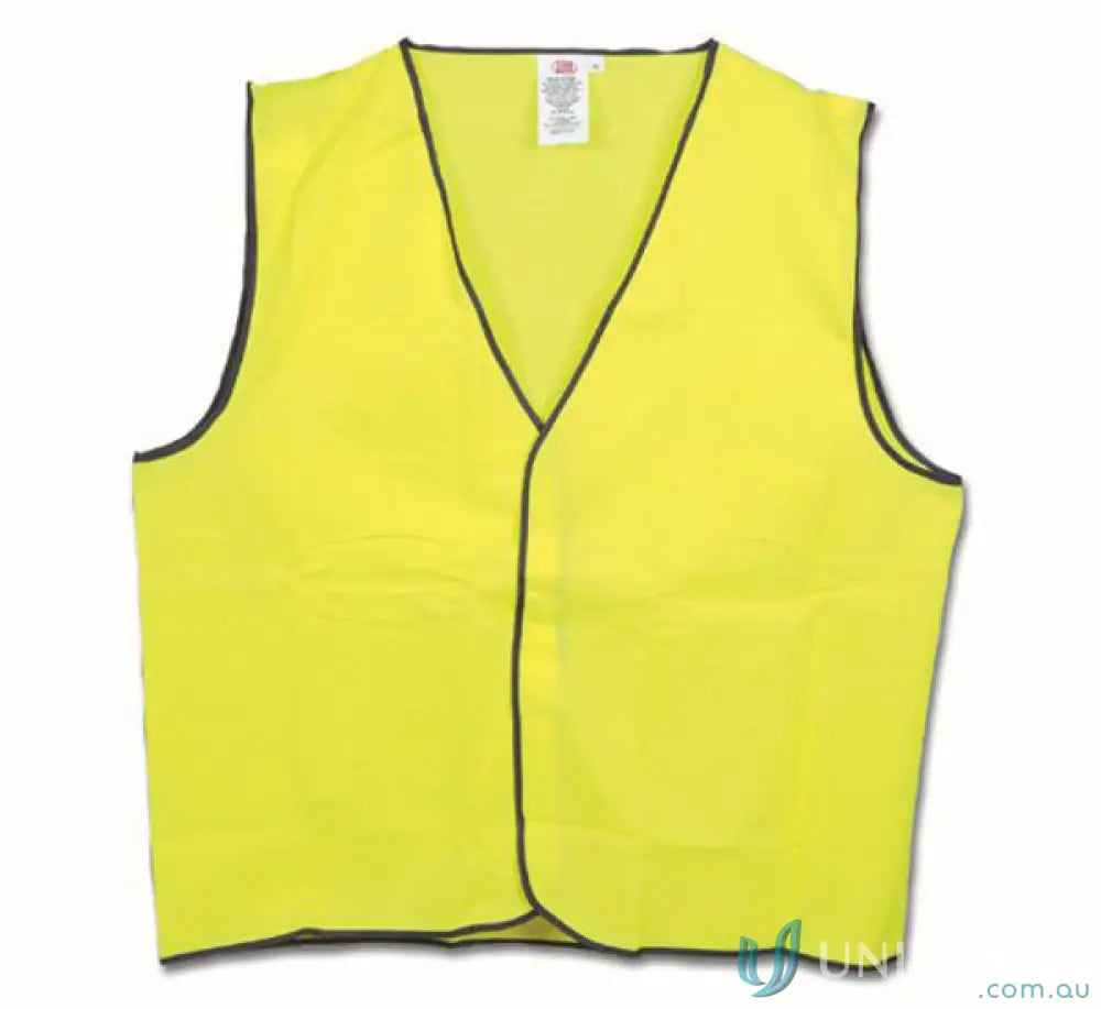 Yellow safety vest with black trim from Maxisafe Hi-Vis workwear for your work uniforms