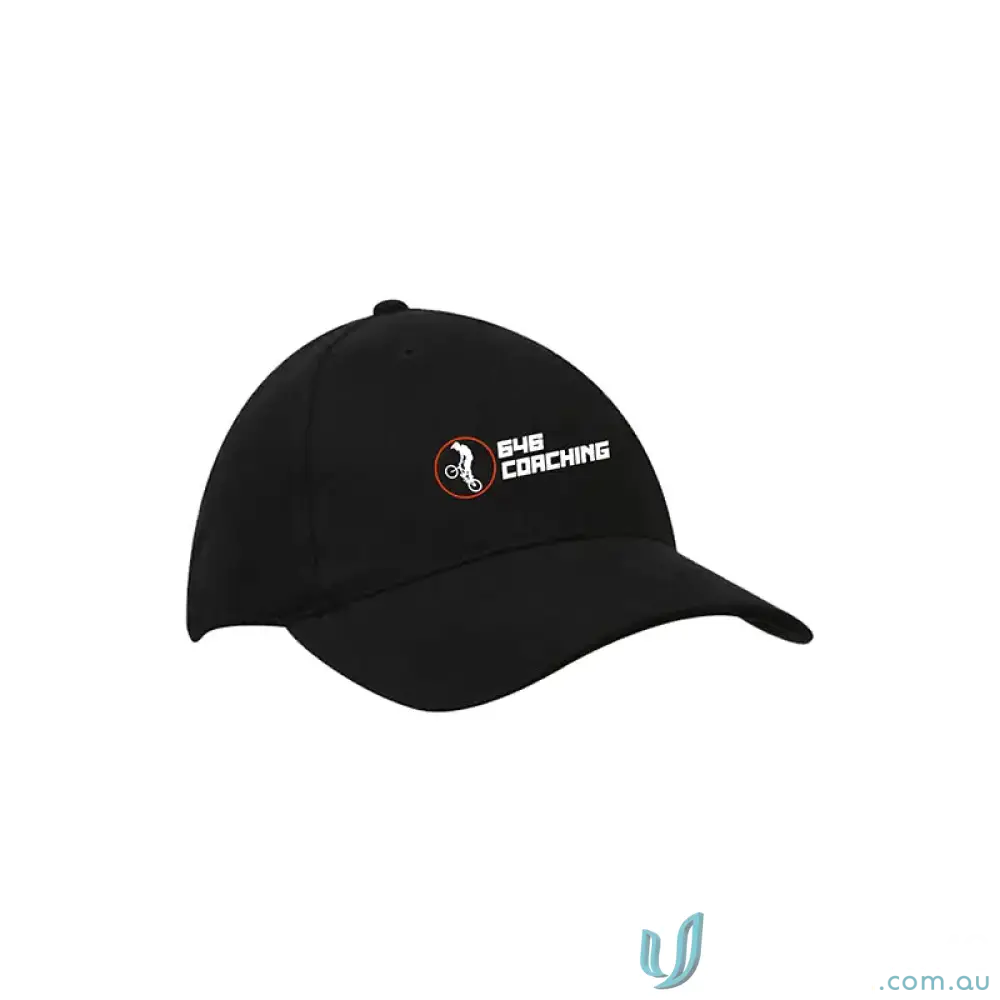 Black cap for uniforms and workwear, ideal for casual style 646 Black Cap