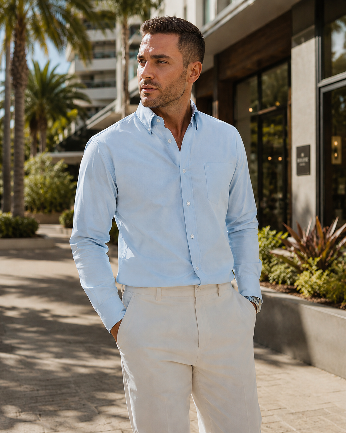 Ashton Cotton Oxford Shirt