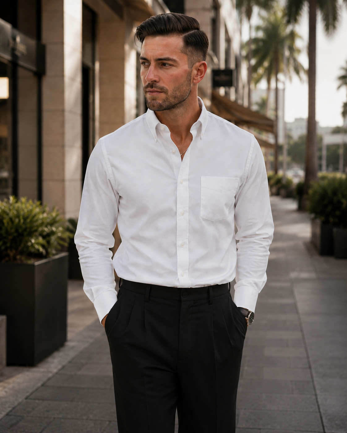 Ashton Cotton Oxford Shirt