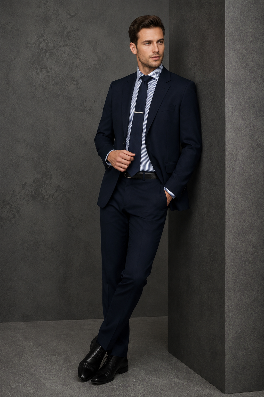 Comfort Wool Mens Flat Front Pant