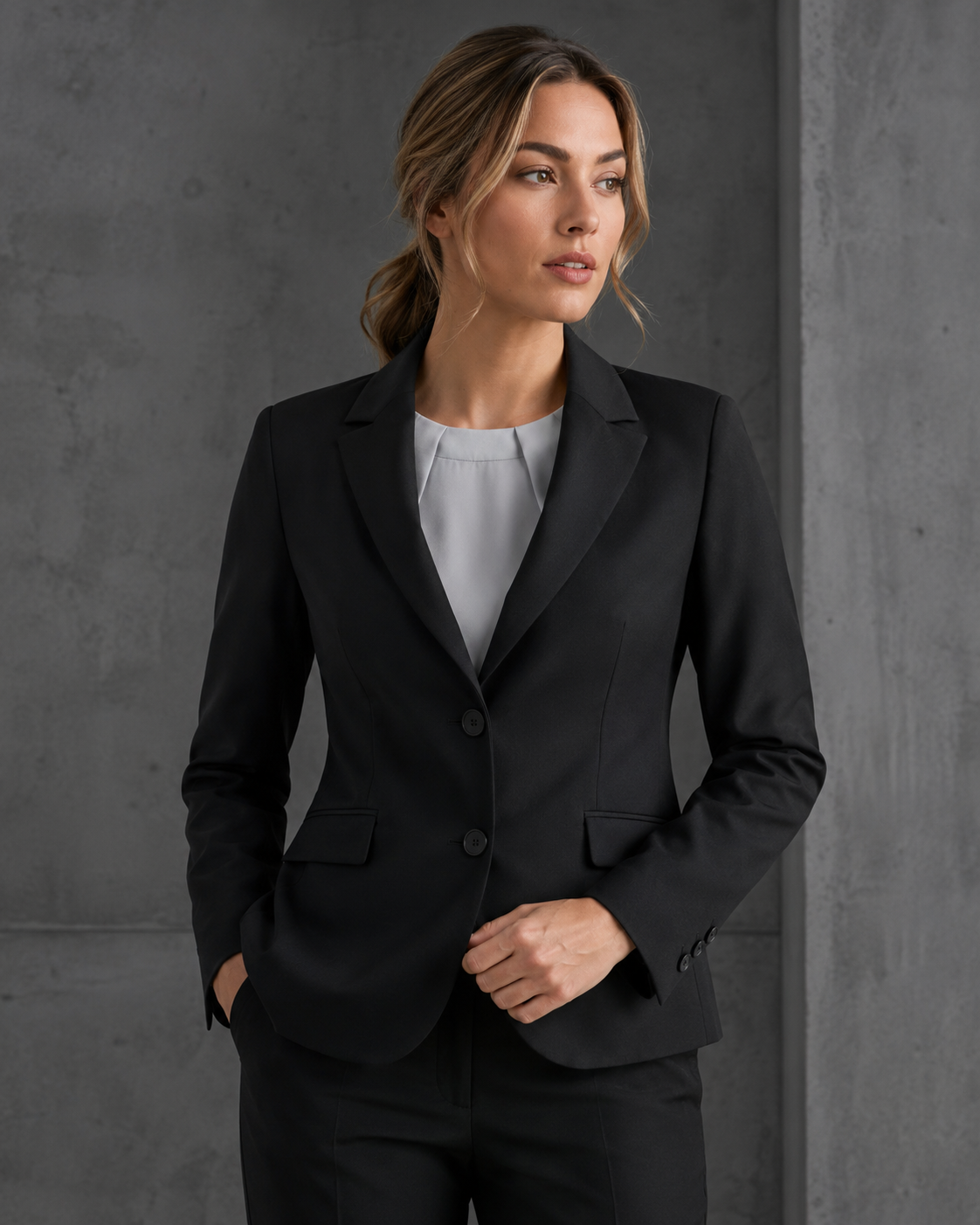 Comfort Wool 2 Button Mid Length Jacket
