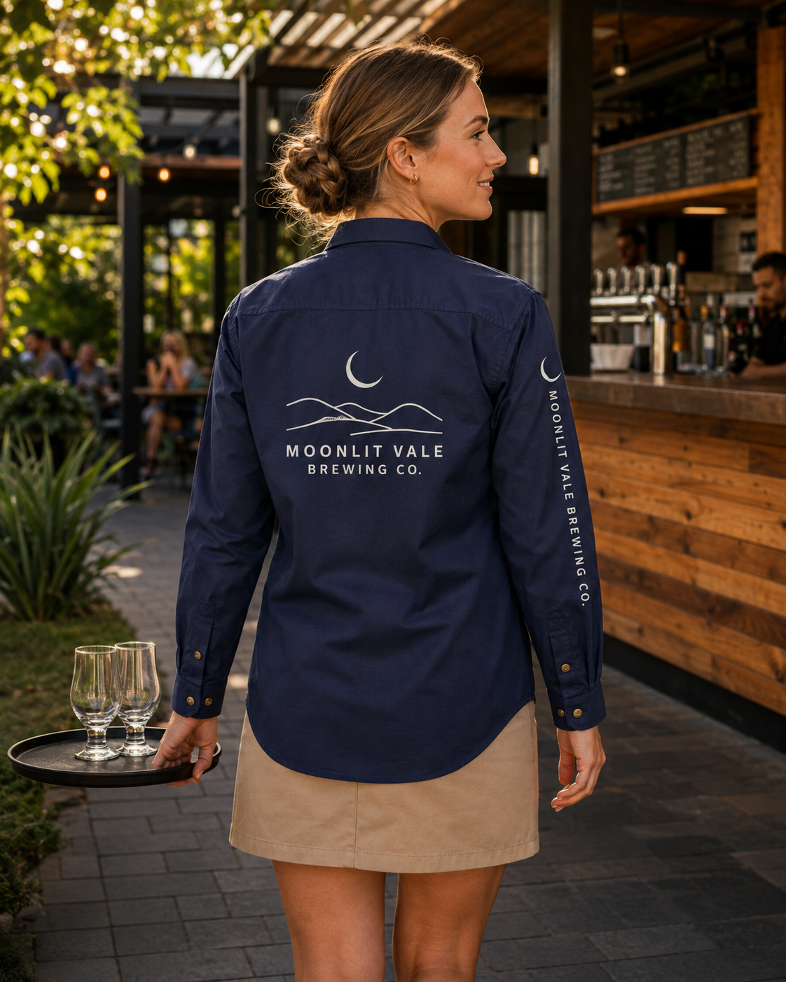 Brewmaster Half Placket Drill Shirt