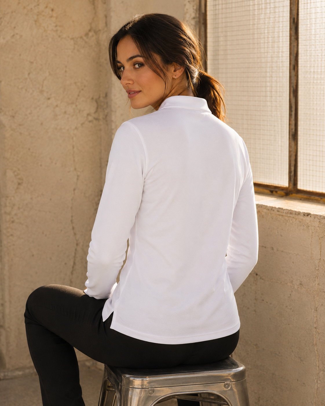 Ladies TrueDry Victory LS Polo