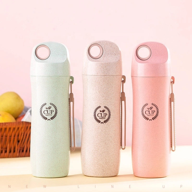 420ml Wheat Straw Water Bottle