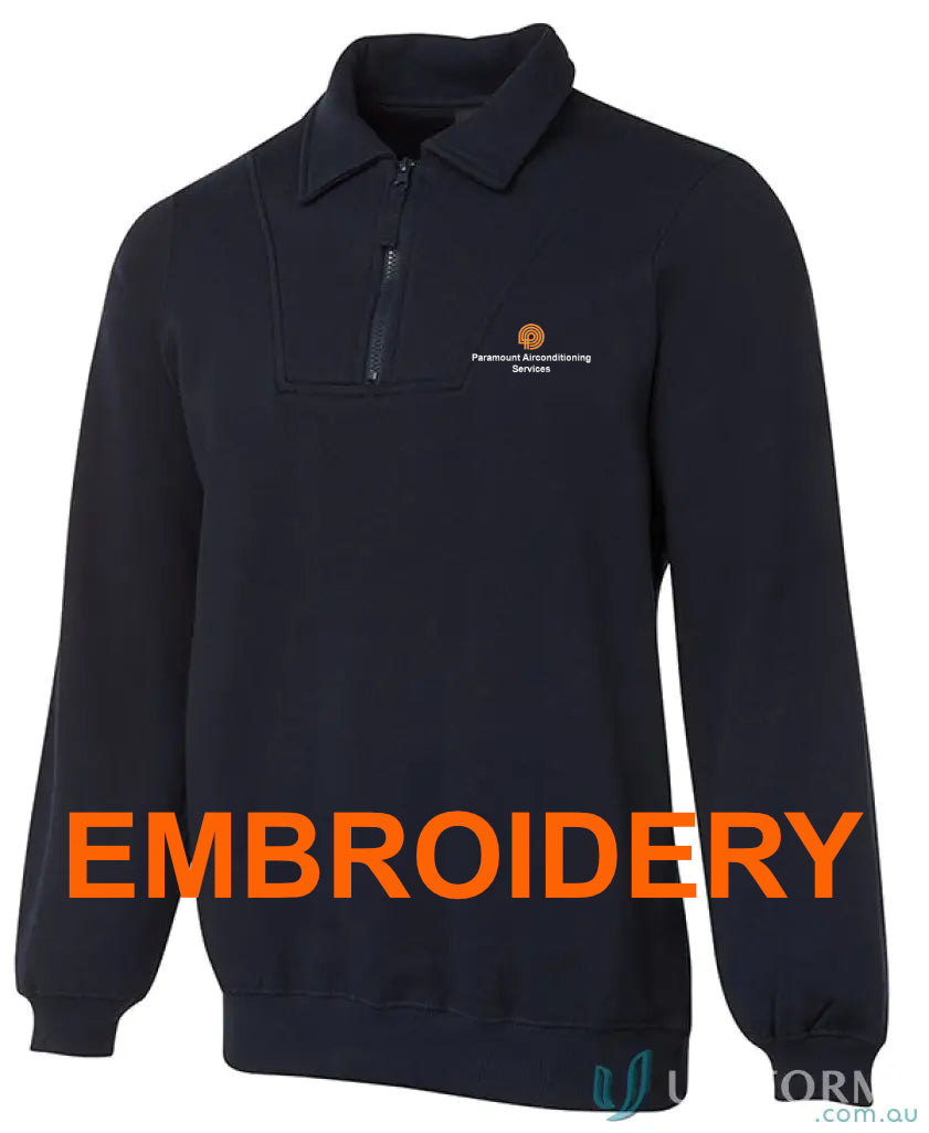 Paramount Air (EMB) Half Zip Sweater