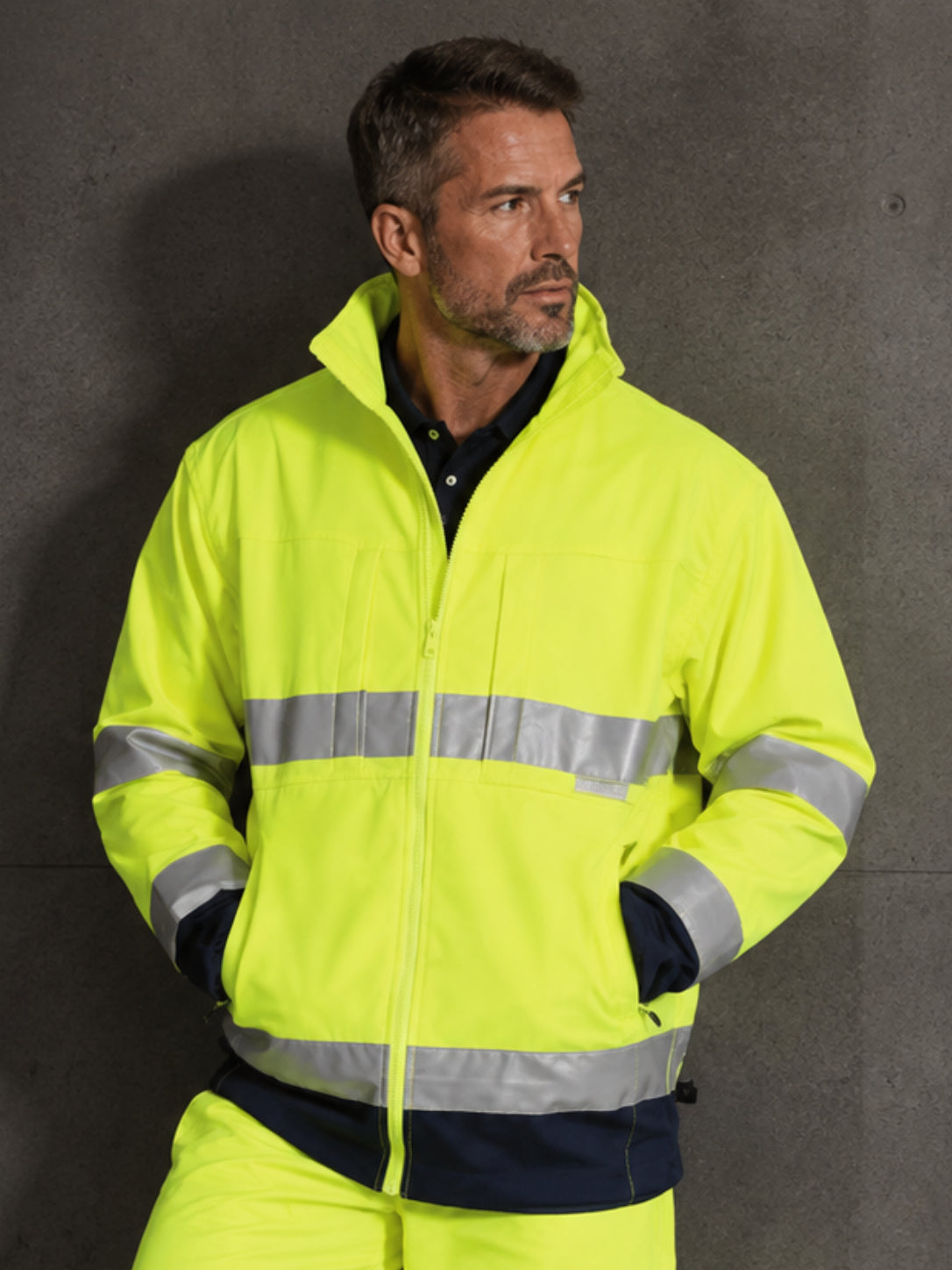 HiVis Softshell Jacket With 3M Tape