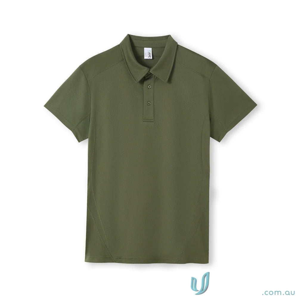 Olive green Accelerator Polo shirt perfect for uniforms and workwear, stylish and comfy