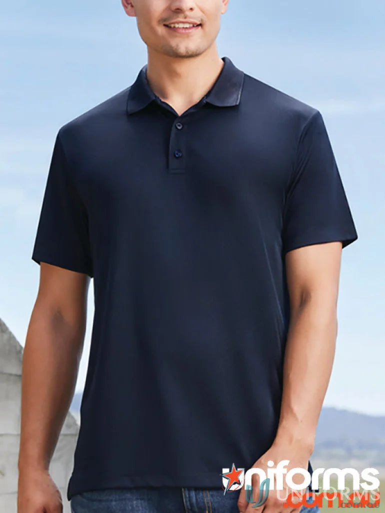 Navy blue Action Polo shirt from Collection Action with Biz Cool™ tech and recycled PET polyester