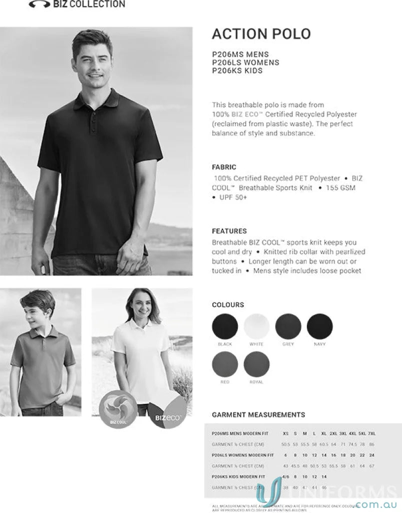 Action Polo shirt from the collection action with biz cool™ tech and recycled PET polyester