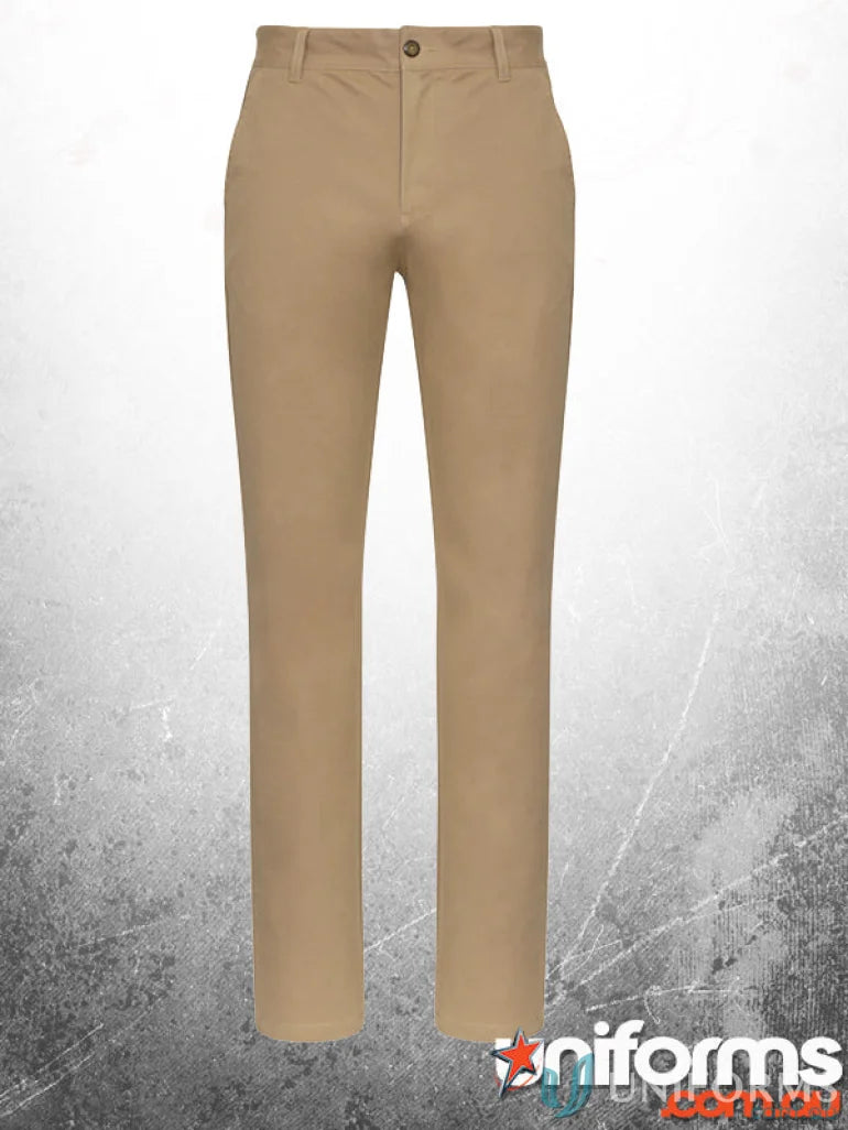 Khaki-colored casual pants perfect for admin uniforms or workwear with a comfy fit