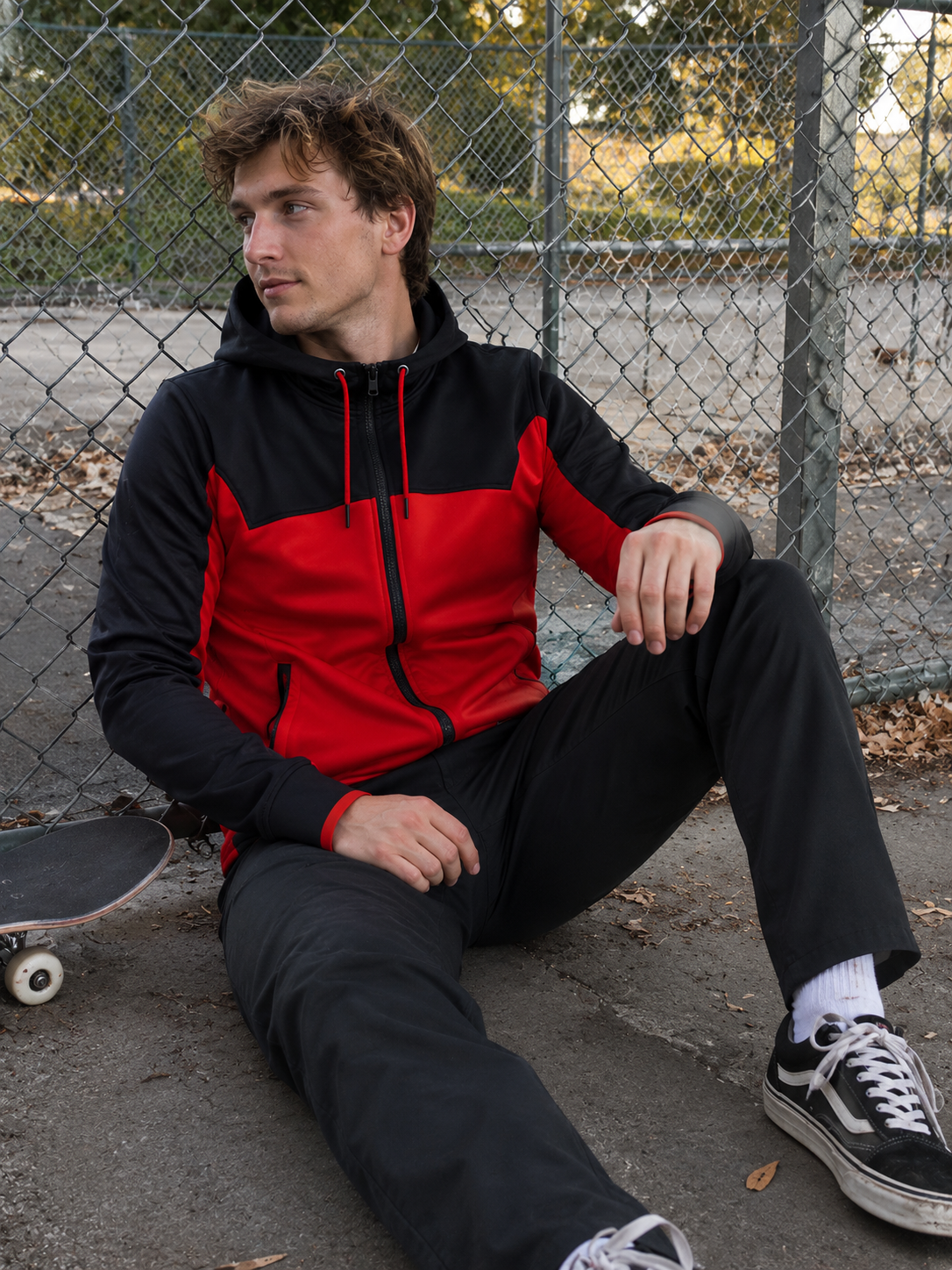 JK-C120 Custom Hooded Track Jacket