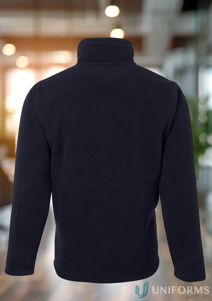 Navy blue fleece jacket from JB’s Adults Shepherd collection made of 450gsm bonded microfleece