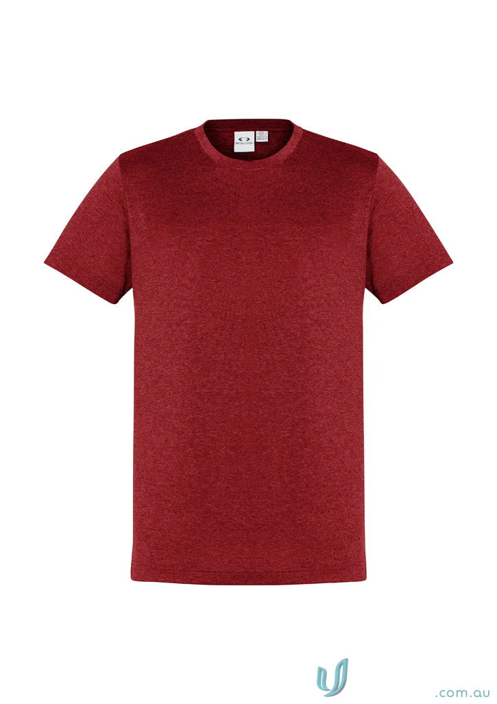 Maroon short-sleeve Aero Tee t800ms fabric resists shrinking, comfy summer T-shirt