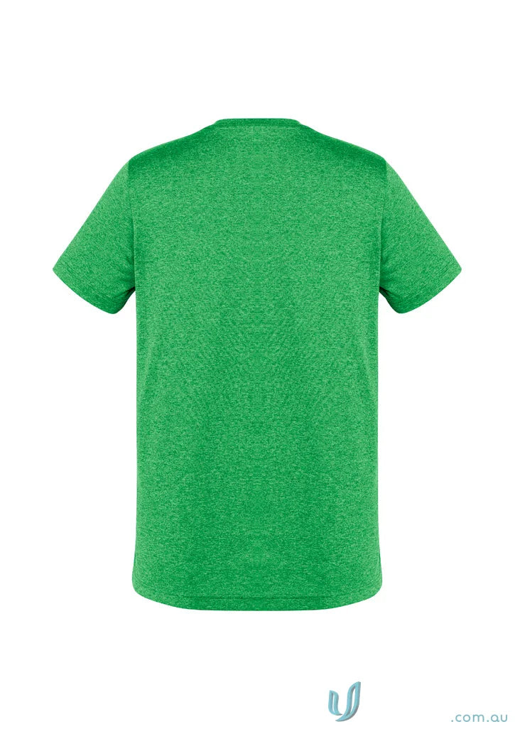 Green heathered T-Shirt Aero Tee made with t800ms fabric that resists shrinking