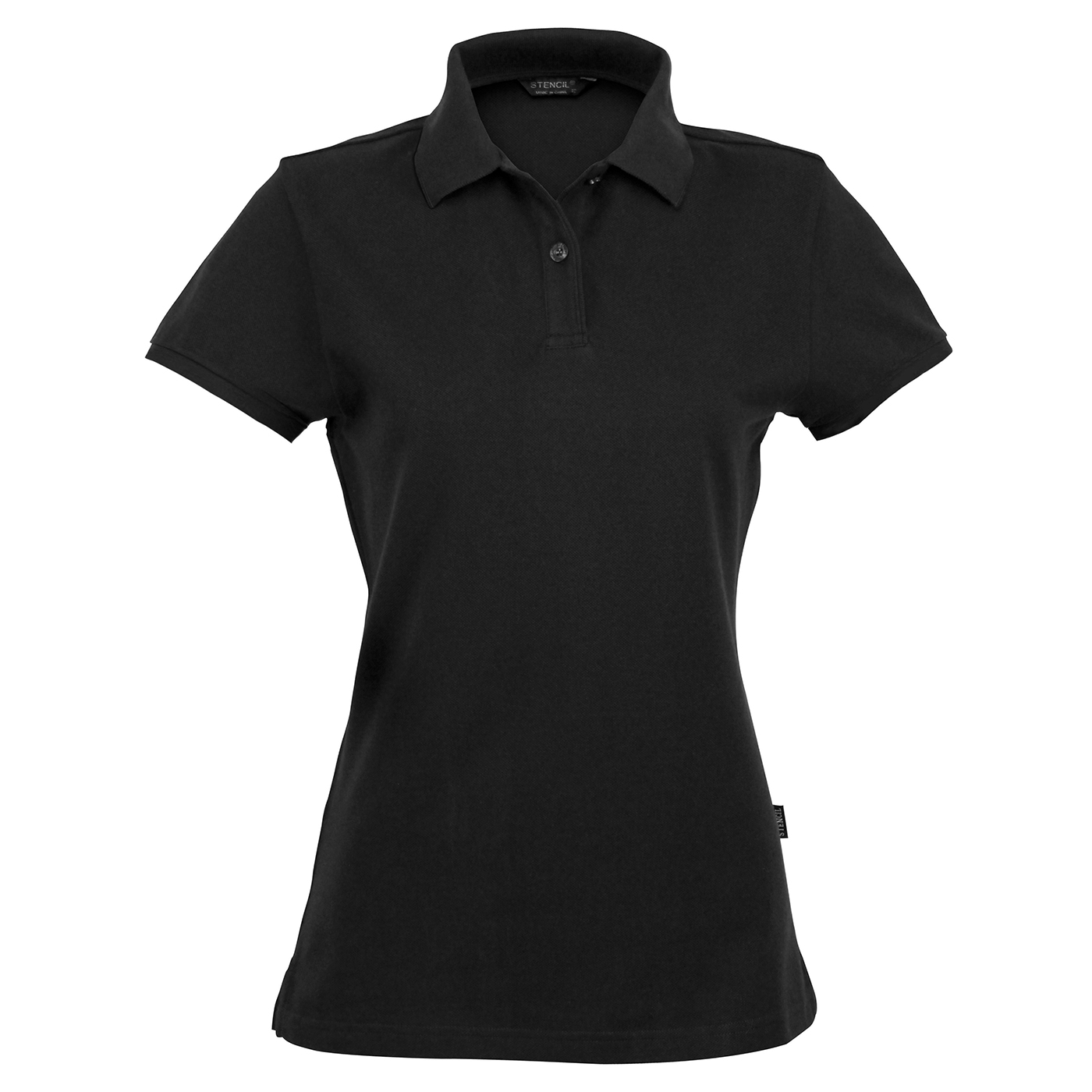 AIRLIE Premium Ladies Short Sleeve Polo - Black / W(06) - POLO