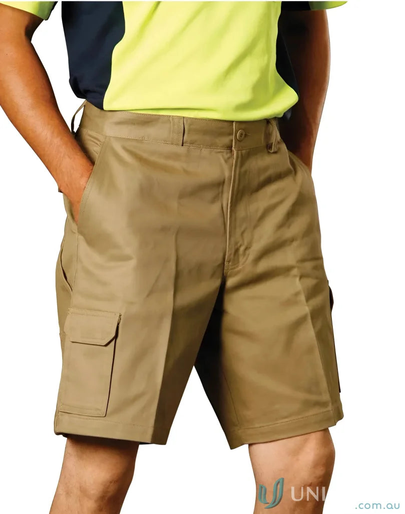 Khaki AIW Heavy Cotton Drill Cargo Shorts for a casual look and comfy fit