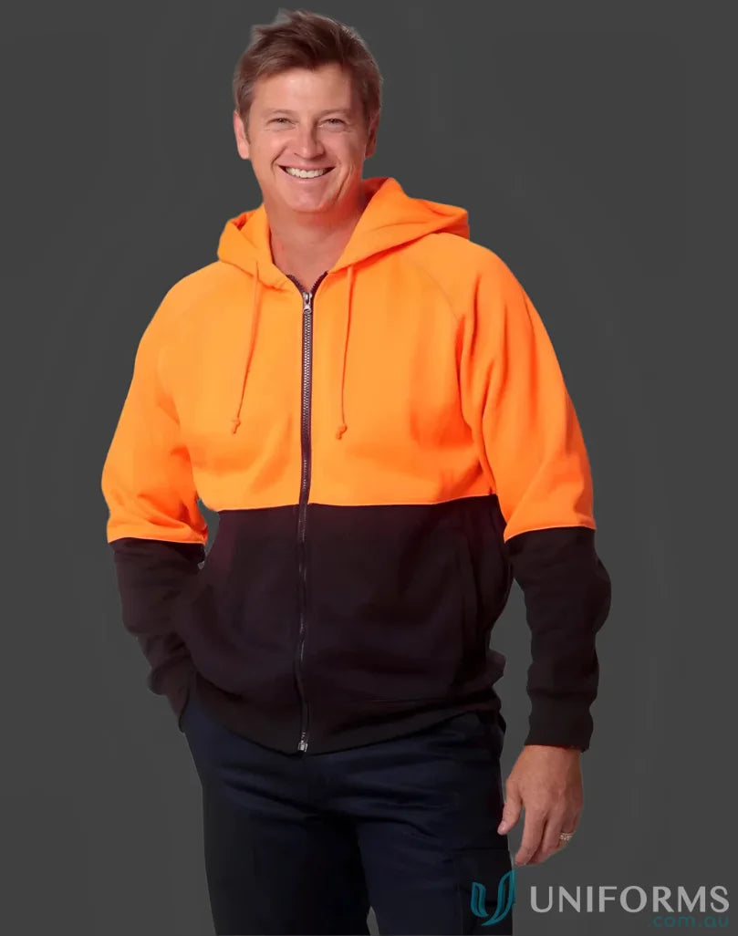 AIW High Visibility Fleecy Hoodie with two-tone fleece and winning spirit vibe