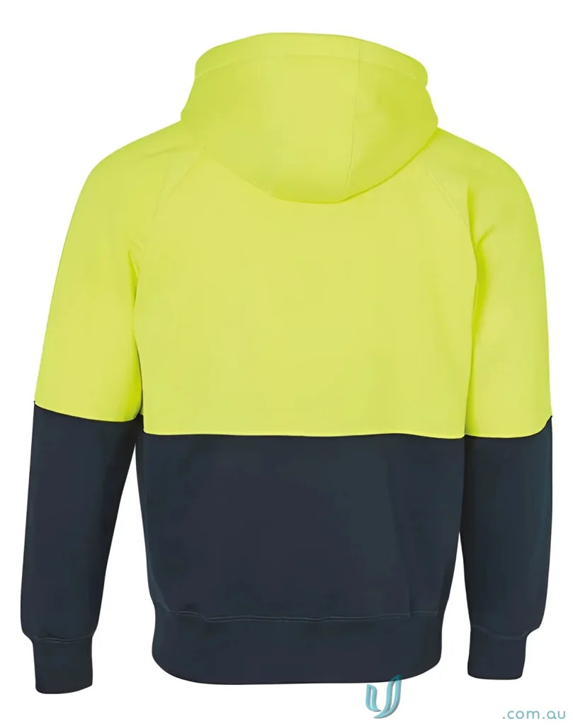 AIW High Visibility Fleecy Hoodie showing a cool two tone fleece hoodie with a winning spirit