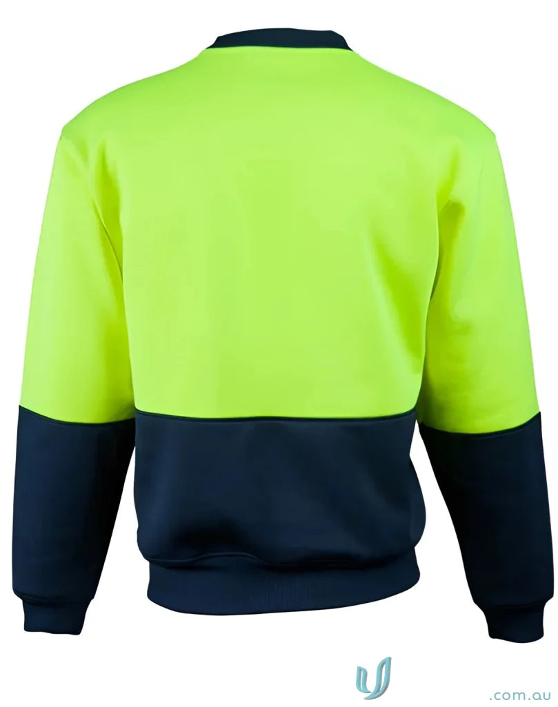 Two-tone hiviz hurz Winning Spirit AIW crew neck windcheater casual safety top
