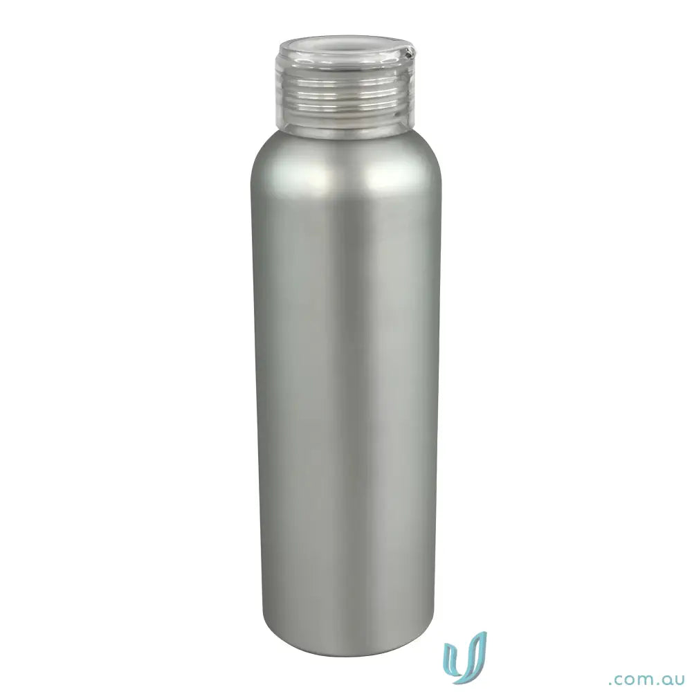 Aland 600ml Aluminium Water Bottle with Clear Cap and Flip-Open Holder