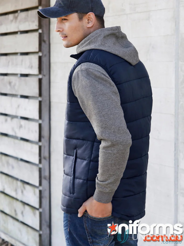 Navy blue puffer vest j211m from Alpine Vest Biz Collection Men’s for cold weather