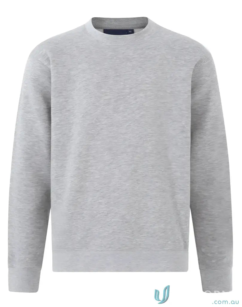 Gray crewneck fleece sweatshirt perfect for American Style Fleece Sweatshirt uniforms
