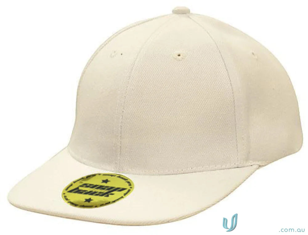 Beige baseball cap in American Twill with Snap Back, perfect for uniforms and workwear