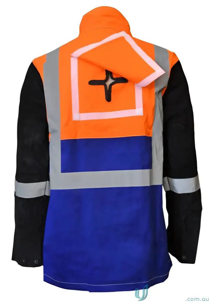 High-visibility arcguard hivis fire retardant welding jacket for safety work gear