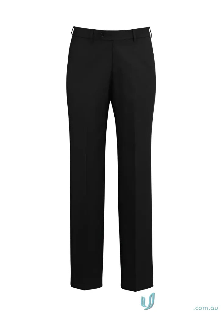 Men’s classic black dress pants from Arjo Mens Flat Front Pant, perfect for work uniforms