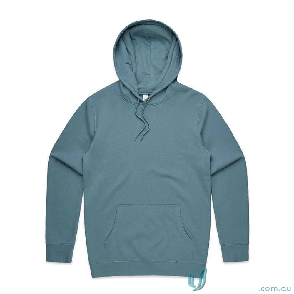 Blue hooded sweatshirt from AS Adult Stencil Hoodie perfect for stencil hood uniforms workwear
