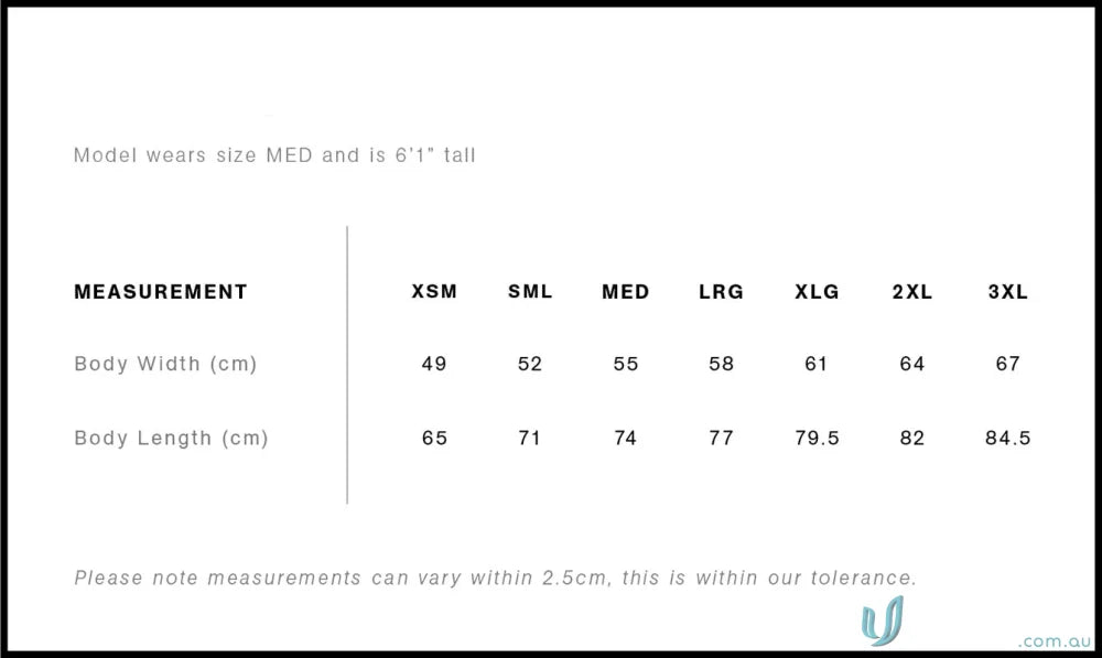 Clothing size chart for AS Adult Stencil Hoodie, ideal for workwear and uniforms